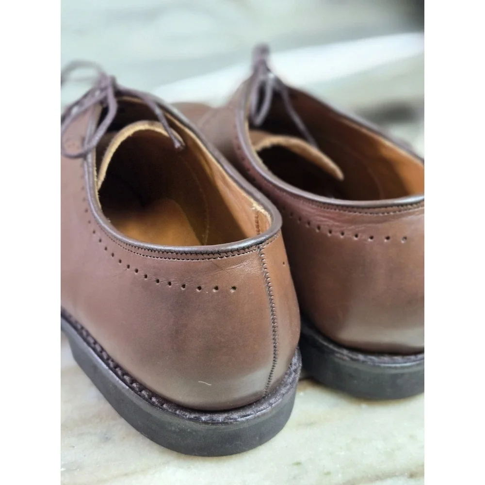 Allen Edmonds Port Washington Cap Toe 9.5‎ 3E Casual Preppy Travel Work Office